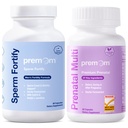 Premom maschio sperma fortifica capsule - Maschio Fertilità Supplementi per gli uomini - Vitamine prenatali per le donne Bundle – Concezione per il suo Multivitamin – 120 conte