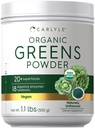 Carlyle Organic Greens Powder | 17.6 oz Supplemento | Allevia Gas occasionale, disagio & Bloating | con 20+ Superfoods, 18 Enzimi Digestivi e Prebiotici | Vegan, Non OGM e Gluten Free
