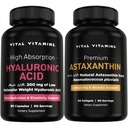 Vitamine vitali Acido Ialuronico puro 60 ct + Astaxantina 60 ct