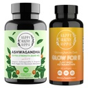 Felice sano Hippie Glow per esso Astaxanthin supplemento & organico Ashwagandha capsule