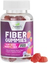 Gummie di fibre per adulti, Zucchero gratuito giornaliero 4g Gummy Fiber Supplemento, Prebiotic Gummy Digestive Health Support - Cuciture solubili basate sulle piante, Prebiotici Supporta Regolarità e Digestione - 60 Gummies