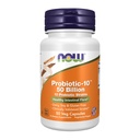 NOW Integratori alimentari, Probiotic-10TM, 50 miliardi, con 10 Strains Probiotici, Strain verificato, 50 capsule di Veg