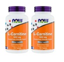 NOW Integratori alimentari, L-Carnitina 1.000 mg, Forma Più Pura, Carnipure, Aminoacido, Supporto Fitness*, 150 compresse (Pacchetto di 2)