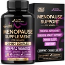 Menopausa Supplementi per le donne - Dong Quai, Nero Cohosh, Pre & Probiotics - Sweats & Hot Flashes Relief - Digestione, Sleep & Mood Support - 25-in-1 Perimenopause Complex - Made in USA - 60 Capsule