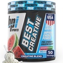 BPI Sports Best Creatine - Polvere monoidrata della creatina per gli uomini e le donne, sale himalayano - Forza, pompa, crescita del muscolo, definizione del muscolo - nessun Bloat - Watermelon Cooler - 50 porzioni - 10.58 oncia