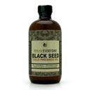 BLACK SEED OIL - bottiglia di vetro da 16 once. 100% puro e freddo. Non filtrato, non diluito, crudo. NON-GMO & Vegan Nigella Sativa (Black Cumin). Esane e conservanti gratis. Oscuro e potente