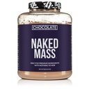NAKED Chocolate Mass Gainer - Tutti Natural Weight Gainer Protein Powder - Bulk 8lb, OGM Free, Gluten Free & Soy Free. Nessun Ingredienti Artificiali - 1,360 Calories