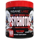 Insane Labz Psicotica, Polvere pre allenamento ad alto livello, estrema energia di ultimazione, messa a fuoco e resistenza con Beta Alanine, Monoidrato di Creatina, DMAE, 60 Srvgs, Punch di frutta