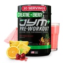 JYM Supplement Science Pre JYM Plus Fruit Punch Pre-Workout Polvere, Amino Nitrati, Creatina, Betaina, Nootropics, BCAA, per uomini e donne, 30 Serve