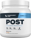 Trasparente Labs Post - Post-Workout Recovery Muscle Builder w/L-Glutamine, Creatina Monohydrate, & Carnipure L-Carnitine L-Tartrate per il recupero del muscolo & Building - 30 Serve, Arancione