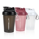 3 Bottiglie di Shaker Pack per Miscele di Proteine, Bottiglia di Shaker di Proteine 17 oz con manico, Tazze di Shaker di Palestra con Palla di Miscela per Pre Workout, BPA-Free & Lavastoviglie Safe (nero, bianco, rosa)