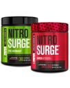 Jacked Factory Nitrosurge Pre-Workout in Watermelon & Fruit Punch Nitrosurge Shred Thermogenic Pre-allenamento per uomini e donne