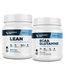 Labs trasparenti Lean Pre-Workout Polvere (30 Serve, Blue Raspberry) & BCAA Glutamine (30 Serve, Strawberry Lemonade)
