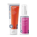 Pacchetto di allenamento Wintergeen: Gel di magnesio e lozione di allenamento per preallenamento e post-allenamento, Rubinetto muscolare per allenamento e gel di magnesio per ceppi di gambe