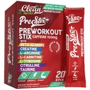 Clean Nutraceuticals Pre Workout Powder Energy Sticks - Caffeina 100mg, Energy Drink Mix, Creatina Monoidrato, Beta Alanine, L-Citrulline, L-Tyrosine, L-Carnitina, Electrolyte Hydration Packets 20 Ct