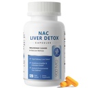 NAC Supplemento 900 mg – Detox e Riparazione del fegato, Antiossidante e salute cellulare, Supporto per la difesa dell'alcool – capsule N-Acetyl Cysteine con cardo del latte, Turmerico, Dandelion & Artichoke – 120 Conte