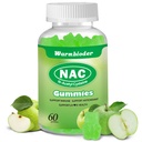 NAC Gummies per adulti e bambini 1200mg, NAC Supplemento N-Acetyl Cysteine, Supporto immunitario,NAC Chewable Support Liver Health,Sugar-Free, Green Apple Flavor