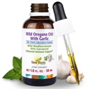 NUOVO ROOTS HERBAL Olio di origano selvatico con aglio (1 fl oz) | 93% Carvacrol Gocce di olio di organo, Migliorato Supporto Immune Supplemento l Non OGM, Vegan, GMP Certificato