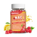 NAC Gummies 800mg per Adulti & 400mg per Bambini, N-Acetyl Cysteine, Zucchero-Free - 60 Vegan Gummies, Antiossidante supplemento, Supporto immunitario
