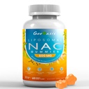 Liposomal NAC Gummies 600mg, N-Acetyl Cysteine Supplemento per bambini e adulti, con curcuma, zenzero, pepe nero, Immune, supporto per fegato e polmone, antiossidante, aroma di ananas senza zucchero, 60 conteggi