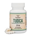 Integratore di supporto del fegato di sali di TUDCA, 500mg Serve, fegato e Gallbladder Cleanse Supplemento (60 capsule, 250mg) Acido bile genuino TUDCA con forte gusto di tagliente di legno doppio