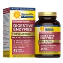 Renew Life Ultimate Flora Enzimi digestivi con Probiotici e Prebiotici | Doctor Formulated | 45 Vegan Capsule | Eases Gas occasionale, Bloating & Discomfort | Latticini, Soia e Gluten Supplemento gratuito