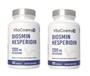 Diosmin Hesperidin 1200 mg Complesso, 180 Capsule, Citrus Bioflavonoidi Estratto di frutta ricco, 100% Vegetariano, Non OGM & Gluten Integratore Diosmin Libero con Max Forza - 2 Pacchetti