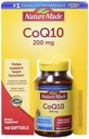 Nature Made CoQ10, Softgels aiuta a sostenere la funzione cardiaca e la produzione di energia cellulare, senza aroma, 200 mg, 140 conte