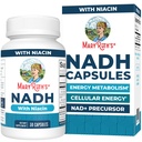 MARYRUTH'S NADH Capsules, Niacin, NAD+ Precursor, 30 Servings, CoQ10, Vegan