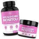Optify Integratore Inositolo Bundle – Myo-Inositol, D-Chiro Inositol, Folate & Vitamina D – Capsule & Powder – Fornitura di 60 giorni – Supporto ormone e ovarico