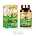 Integratore di vitamine dell'occhio di Lutein per gli adulti - 90 capsule, Supporta la salute dell'occhio con Zeaxantina, Zinco, Vitamine C & E, Formula vegana per la protezione della luce blu & supporto maculare (1)