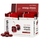 Skratch Labs Energy Chews | Caffeine Gummies per la corsa, il ciclismo e le prestazioni sportive | Gel Alternative | Sour Cherry (10 Pack) | Gluten Free, Vegan