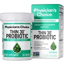 Probiotici CHOICE del medico per la gestione del peso &amp; Bloating - 6 Strains Probiotici - Prebiotici - ingrediente chiave Cayenne - Supporti Gut Health - Gestione del peso per le donne e gli uomini - Tè verde - 30 CT