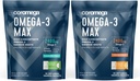 Coromega Omega-3 Fish Oil Bundle – 2400mg Omega-3s + Vitamina D, 3X Migliore assorbimento, No Fishy Aftertaste, Coconut Bliss & Citrus Burst Flavors, 60 Squeeze Packets