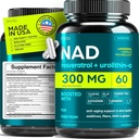 NAD Supplemento 300Mg Extra Forza NMN alternativa Liposomal + tè verde per le donne e gli uomini w / Urolithin A, Resveratrolo, CoQ10, Alpha acido lipoico