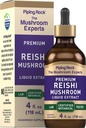 Piping Rock Reishi Mushroom Extract Tincture | 4 fl oz | Liquid Drops vegetariano | Alcohol Free | Non-GMO, Gluten Free Supplement