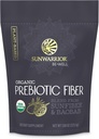 Sunwarrior Fiber Supplemento Prebiotic Organic | Vegan Fiber Supplemento Pianta-Powered Gut Health Booster con ingredienti puri per l'armonia digestiva | Vegan & Non OGM | 8oz Pouch (30 SRV) Be Well