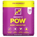 Polvere naturale di pre allenamento EBOOST POW - 20 Serve - Melon Fizz Berry - Supplemento pre allenamento per prestazioni, supporto di mobilità comune, energia, messa a fuoco - Uomini e donne - Non OGM, senza glutine, no creatina