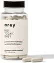 Arey Not Today, Grey Daily Hair Supplement for Women & Men | Slows Grey Hair Growth & Repigment in 3-6 Mesi | Promuove più sano, Thicker Hair | Biotin, B +D Vitamins | Vegan & Gluten Free (1 Mese)