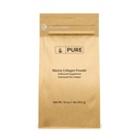 Ingredienti originali puri Polvere di collagene marino (1 lb) naturale e non aromatizzato, Peptidi proteici, Sacchetto Risanamento