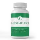 PURE ORIGINAL INGREDIENTI L-Lysine HCL (100 capsule) Sempre puro, Nessun Additivo o Filler, Lab verificato