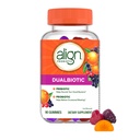 Allineare Dualbiotici, Prebiotici e Probiotici per le donne e gli uomini, Probiotici per la salute digestiva, Prebiotici aiutano Nourish Buon Bacteria, Frutta Naturale Sapori, 90 Gummies Probiotici (Packaging May Vary)