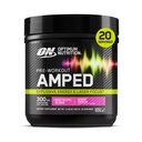 Optimum Nutrition Amped Pre-Workout, con Citrulline, Beta-Alanine, Nootropics e 300mg di Caffeina per Energia, Fusione di Berry, 20 Servings (Packaging May Vary)