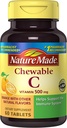 Natura fatta Chewable Vitamin C 500 mg Compresse, 60 conteggio per aiutare a sostenere il sistema immunitario (pacchetto di 3)