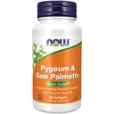 NOW Integratori alimentari, Pygeum & Saw Palmetto con olio di semi di zucca, Salute degli uomini*, 60 Softgels