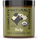 Polvere di Kelp organica di prodotti naturali completa per gli animali - 4oz - Polvere di Kelp organica pura