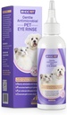 HICC PET Dog Eye Drops 5.1 fl oz Gocce di occhio per cani e gatti Vet-Recommended Dog Eye Trattamento di infezione per lenire l'allergia all'infezione, allevia gli occhi asciutti Pink Eyes, Pet Tear Stain Cleaner