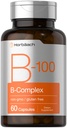 Horbäach B-100 Complex Vitamina | 60 capsule | Non OGM e Gluten Supplemento gratuito