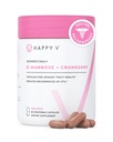 Happy v Dr. Formulated D-Mannose con pillole di mirtillo per le donne mirtillo per le infezioni del tratto urinario & D polvere di mannosio per la prevenzione dell'infezione UTI, la vescica e la salute del tratto urinario & Armonia