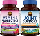 Vitalitown Femminile Probiotico & Joint Support Bundle (Pack of 2) | Probiotici Donna 120 miliardi (Item 1) & Joint Support (Item 2) | Shelf Stable | Joint & Women’s Health | Menopause